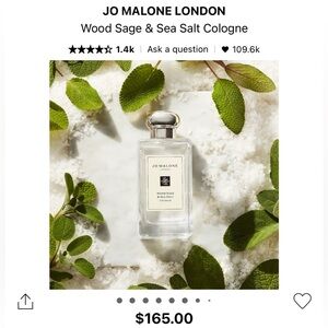 Jo Malone Wood Sage & Sea Salt Cologne 100mL